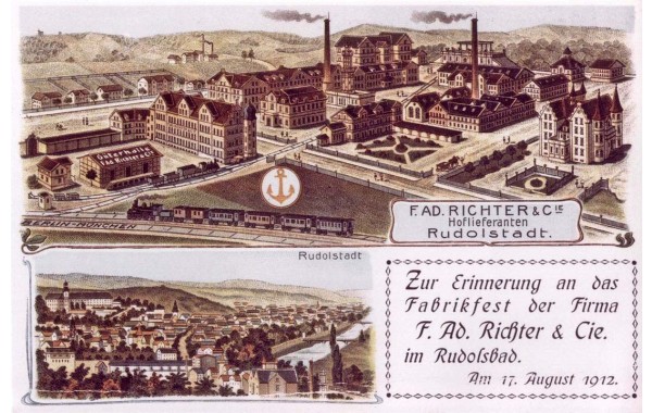 1912 factory plan postcard