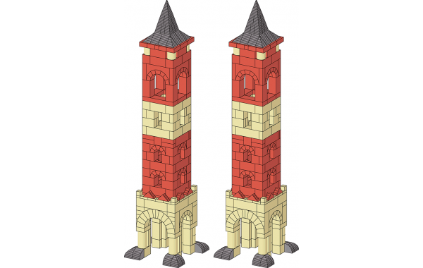 Two city towers