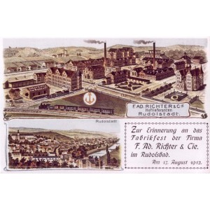 1912 factory plan postcard