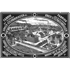1906 factory plan print