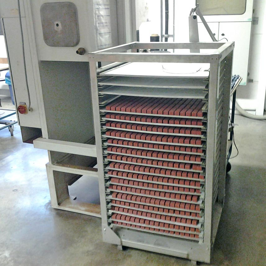 Drying racks for formed stones